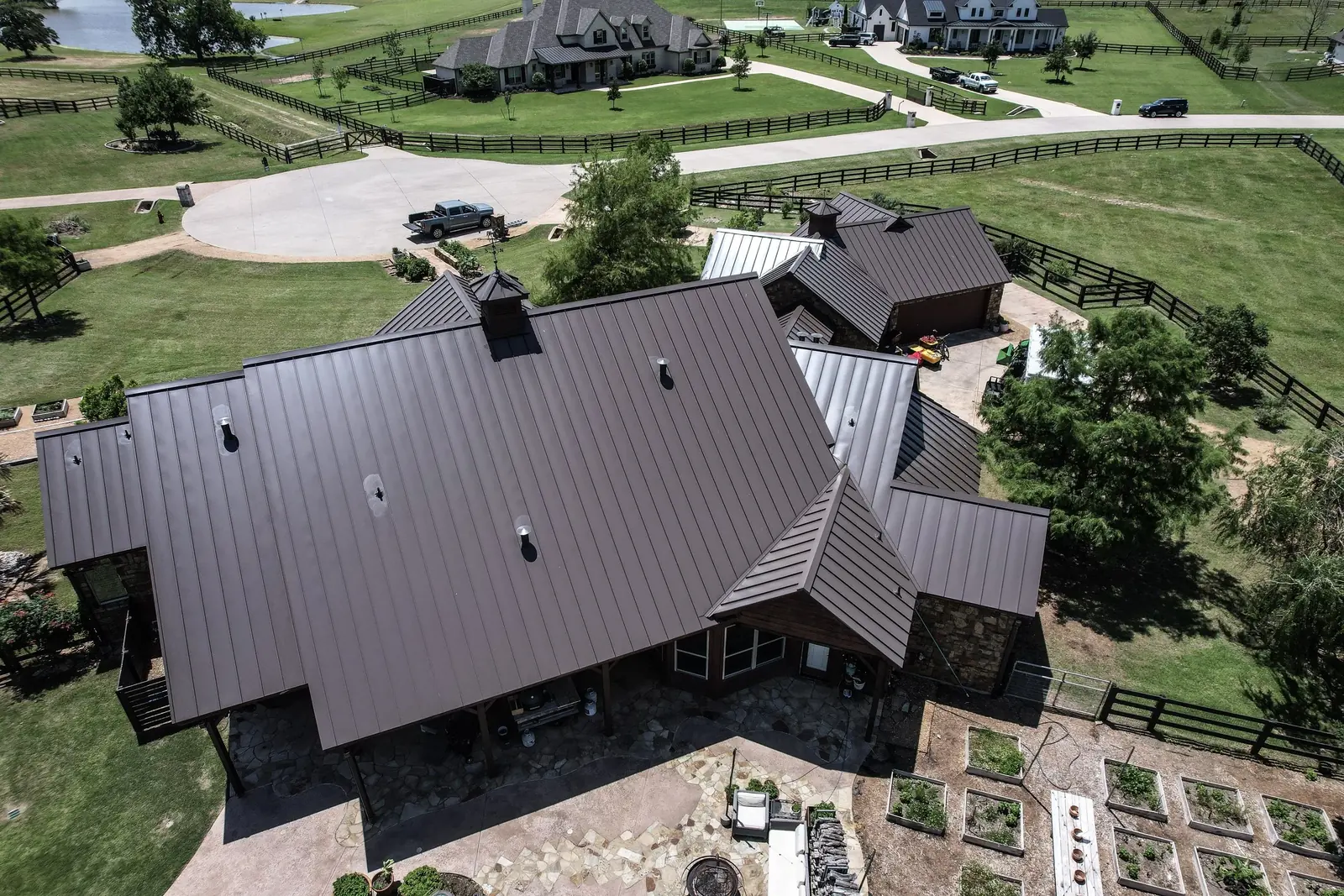 Specialty roof on a large estate home near Westlake